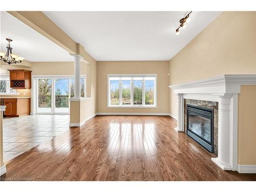 61 Waterford Crescent, Hamilton, ON - Indoor Photo Showing Living Room With Fireplace