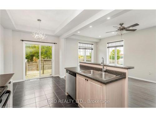 83 Bankfield Crescent, Stoney Creek, ON - Indoor Photo Showing Kitchen With Double Sink