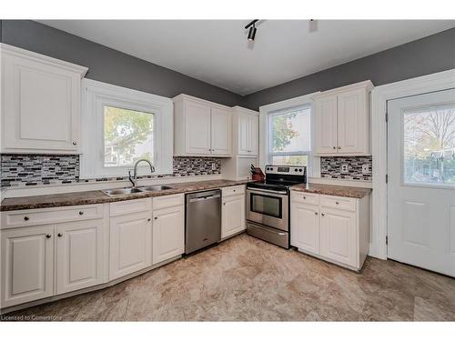 20 Sarah Street, Brantford, ON - Indoor Photo Showing Kitchen With Double Sink