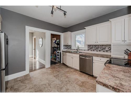 20 Sarah Street, Brantford, ON - Indoor Photo Showing Kitchen With Double Sink