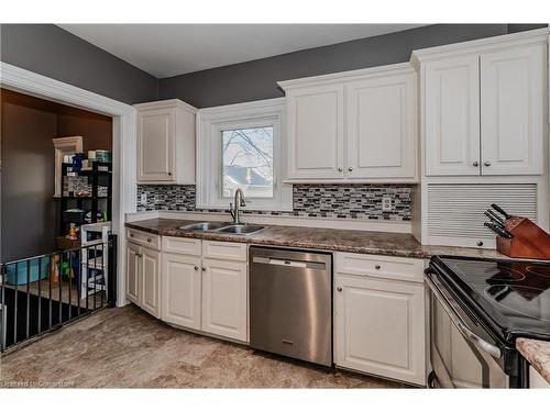 20 Sarah Street, Brantford, ON - Indoor Photo Showing Kitchen With Double Sink