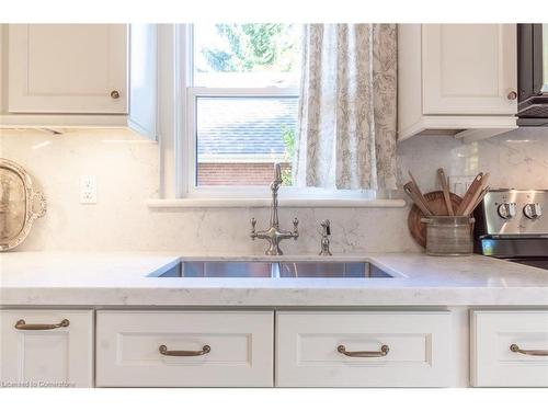 94 Queensdale Avenue E, Hamilton, ON - Indoor Photo Showing Kitchen With Double Sink