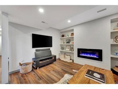 37 Celestial Crescent, Hamilton, ON - Indoor Photo Showing Living Room With Fireplace