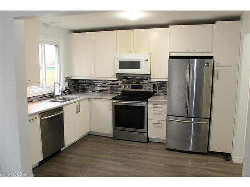 23 Horning Drive, Hamilton, ON - Indoor Photo Showing Kitchen With Double Sink