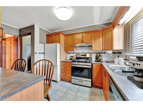 113 Green Road, Hamilton, ON - Indoor Photo Showing Kitchen With Double Sink