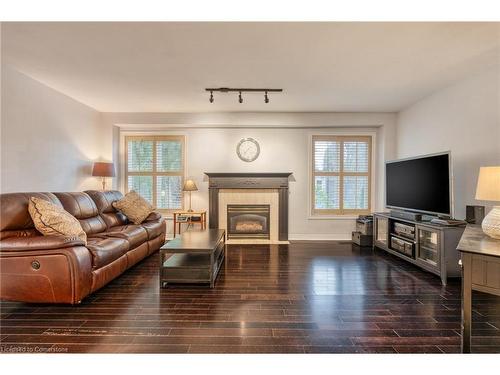 146 Kitty Murray Lane, Ancaster, ON - Indoor Photo Showing Living Room With Fireplace