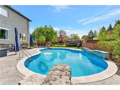 175 Oakhill Place, Ancaster, ON - Outdoor With In Ground Pool With Deck Patio Veranda With Backyard