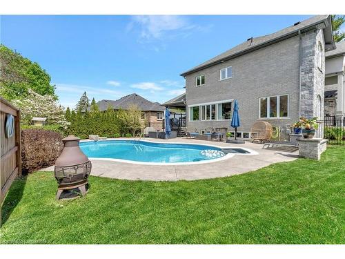 175 Oakhill Place, Ancaster, ON - Outdoor With In Ground Pool With Deck Patio Veranda With Backyard With Exterior