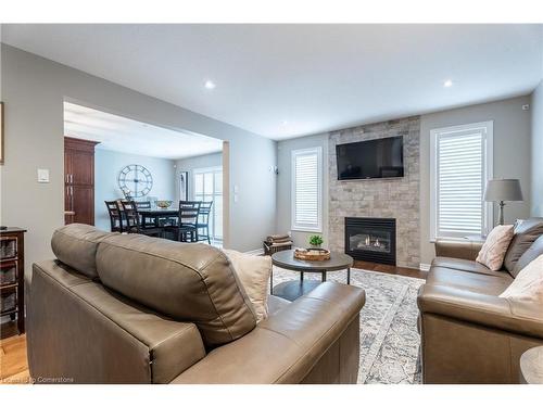 49 Desoto Drive, Hamilton, ON - Indoor Photo Showing Living Room With Fireplace