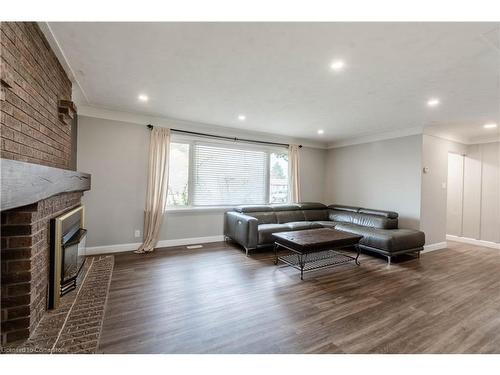 8523 Dickenson Road, Mount Hope, ON - Indoor Photo Showing Living Room With Fireplace