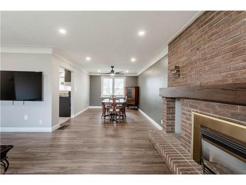 8523 Dickenson Road, Mount Hope, ON - Indoor With Fireplace