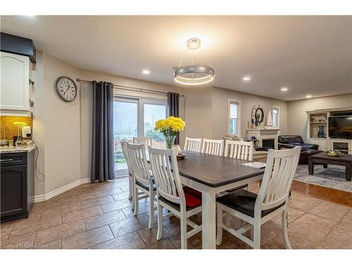 46 Hawkswood Trail, Hamilton, ON - Indoor Photo Showing Living Room With Fireplace