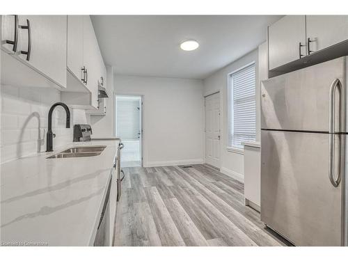 27 Grove Street, Hamilton, ON - Indoor Photo Showing Kitchen With Double Sink