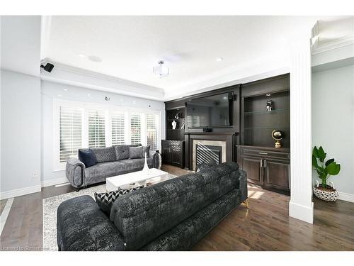 30 Ascoli Drive, Hamilton, ON - Indoor Photo Showing Living Room With Fireplace