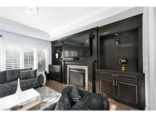 30 Ascoli Drive, Hamilton, ON - Indoor Photo Showing Living Room With Fireplace