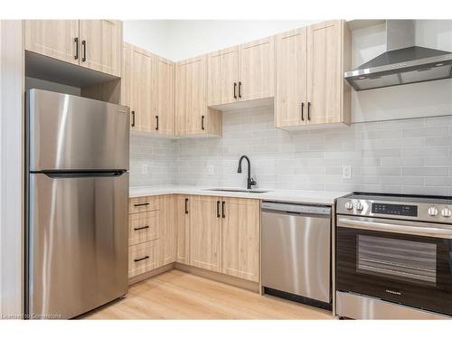 3-55 Stone Church Road E, Hamilton, ON - Indoor Photo Showing Kitchen With Upgraded Kitchen