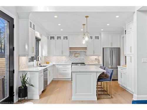 308 Appleby Line, Burlington, ON - Indoor Photo Showing Kitchen With Stainless Steel Kitchen With Upgraded Kitchen