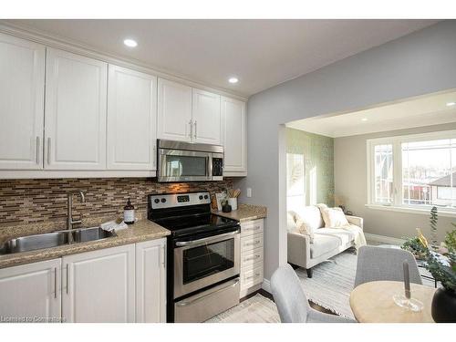 Main Lvl-551 Barnaby Street, Hamilton, ON - Indoor Photo Showing Kitchen With Double Sink With Upgraded Kitchen