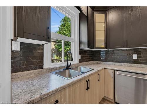 55 Douglas Avenue, Hamilton, ON - Indoor Photo Showing Kitchen With Double Sink