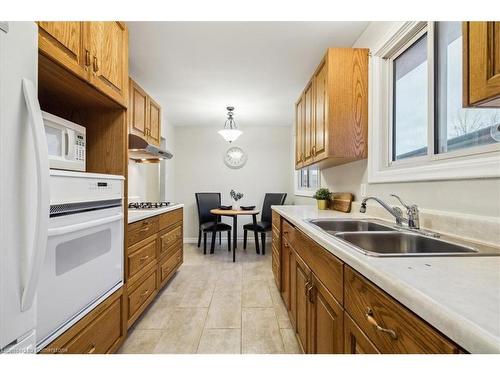 44 Birchcliffe Crescent, Hamilton, ON - Indoor Photo Showing Kitchen With Double Sink