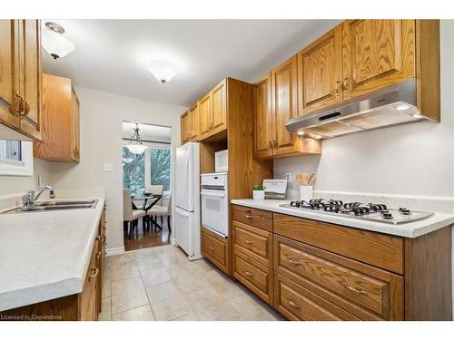 44 Birchcliffe Crescent, Hamilton, ON - Indoor Photo Showing Kitchen With Double Sink