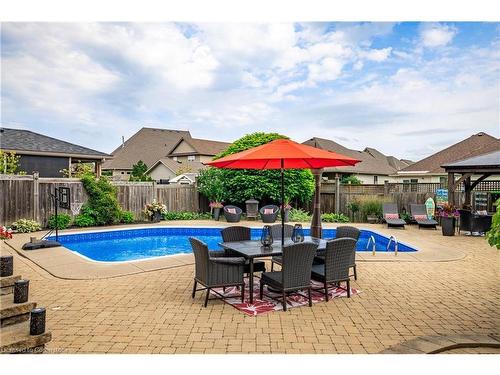 54 Las Road, Smithville, ON - Outdoor With In Ground Pool With Deck Patio Veranda With Backyard