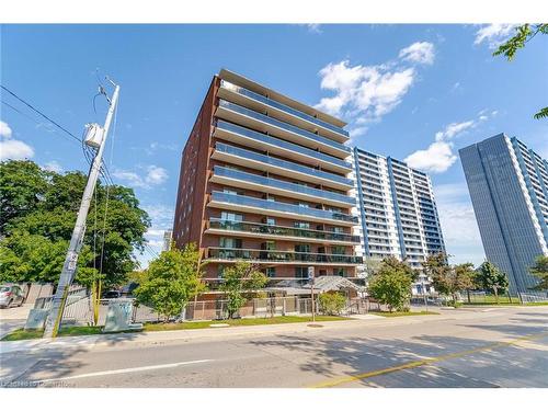 101-81 Charlton Street E, Hamilton, ON - Outdoor With Balcony With Facade