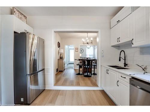 44 Steven Street, Hamilton, ON - Indoor Photo Showing Kitchen With Double Sink