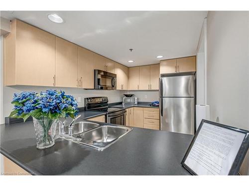 401-3060 Rotary Way, Burlington, ON - Indoor Photo Showing Kitchen With Double Sink