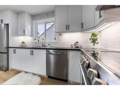 295 Glennie Avenue, Hamilton, ON - Indoor Photo Showing Kitchen With Stainless Steel Kitchen With Upgraded Kitchen