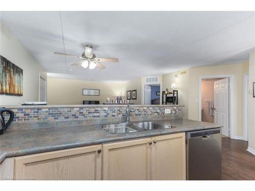 216-1411 Walker'S Line, Burlington, ON - Indoor Photo Showing Kitchen With Double Sink