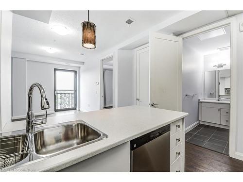 902-112 King Street East Street E, Hamilton, ON - Indoor Photo Showing Kitchen With Double Sink