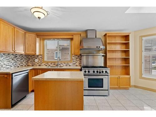 107 Dorchester Drive, Grimsby, ON - Indoor Photo Showing Kitchen With Double Sink