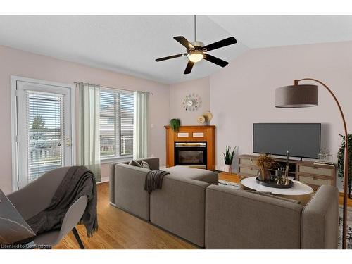 107 Dorchester Drive, Grimsby, ON - Indoor Photo Showing Living Room With Fireplace