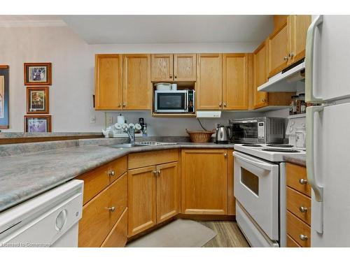 107-210 Main Street E, Dunnville, ON - Indoor Photo Showing Kitchen With Double Sink