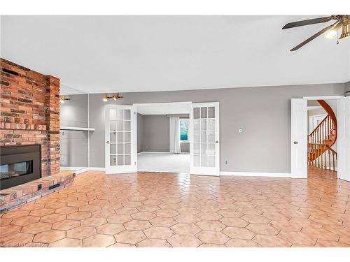 1281 Abbey Court, Burlington, ON - Indoor Photo Showing Other Room With Fireplace