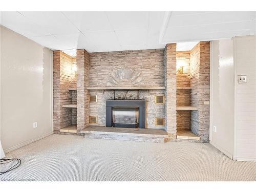 1281 Abbey Court, Burlington, ON - Indoor Photo Showing Living Room With Fireplace