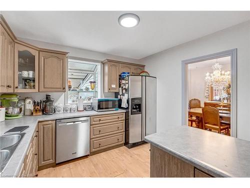 58 Duncombe Drive, Hamilton, ON - Indoor Photo Showing Kitchen With Double Sink