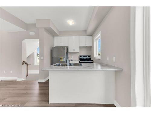 1-19 Picardy Drive, Hamilton, ON - Indoor Photo Showing Kitchen With Double Sink