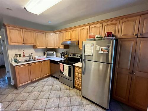 57 Newton Avenue, Hamilton, ON - Indoor Photo Showing Kitchen With Stainless Steel Kitchen With Double Sink