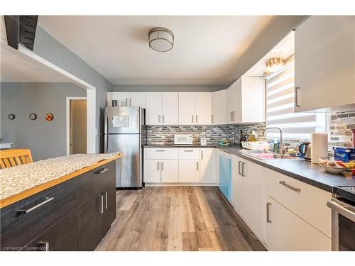 45 Woodland Drive, Welland, ON - Indoor Photo Showing Kitchen With Double Sink