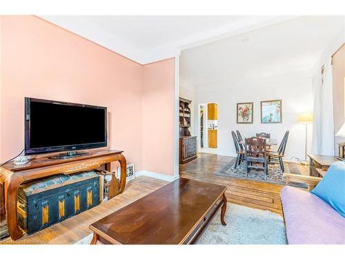 528 Hughson Street N, Hamilton, ON - Indoor Photo Showing Living Room With Fireplace