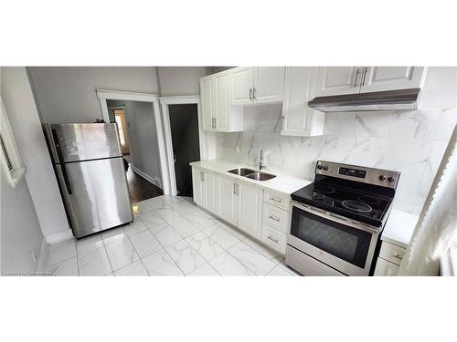 154 Park Street N, Hamilton, ON - Indoor Photo Showing Kitchen With Double Sink