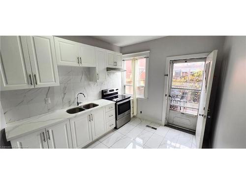 154 Park Street N, Hamilton, ON - Indoor Photo Showing Kitchen With Double Sink