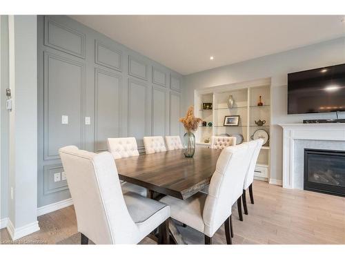 4073 Thomas Street, Beamsville, ON - Indoor Photo Showing Dining Room With Fireplace