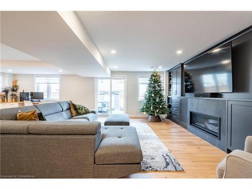 4073 Thomas Street, Beamsville, ON - Indoor Photo Showing Living Room With Fireplace