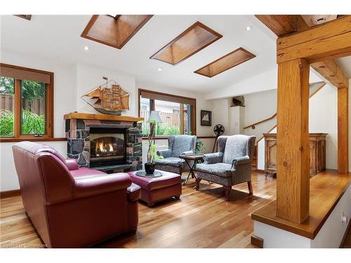 1194 Stirling Drive, Oakville, ON - Indoor Photo Showing Living Room With Fireplace