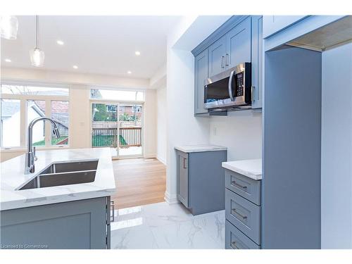 29 Dana Drive, Hamilton, ON - Indoor Photo Showing Kitchen With Double Sink