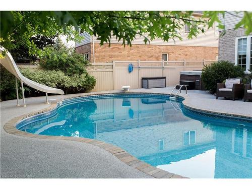 2557 Armour Crescent, Burlington, ON - Outdoor With In Ground Pool With Deck Patio Veranda