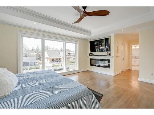 240 Pine Cove Road, Burlington, ON - Indoor Photo Showing Bedroom With Fireplace